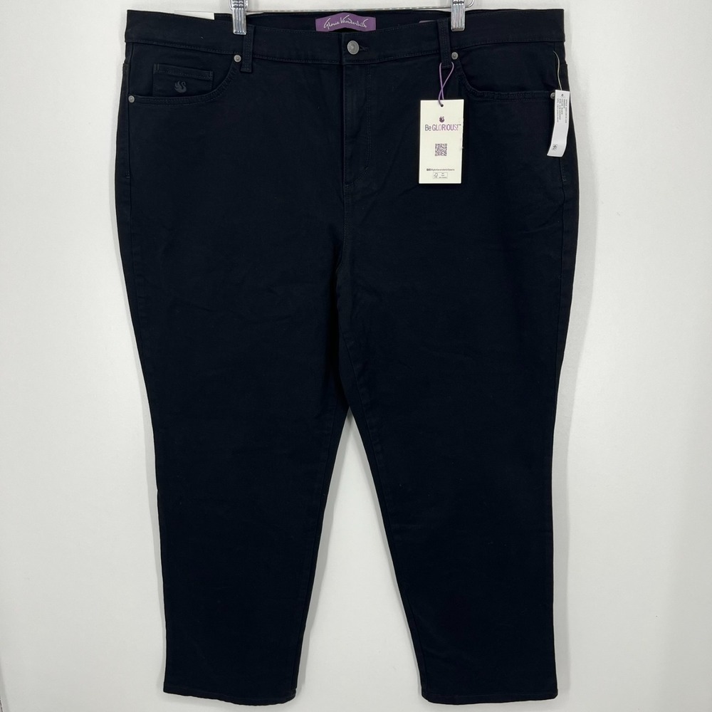 Gloria Vanderbilt Jeans Women's Size 22W Black Amanda Slimming New NWT